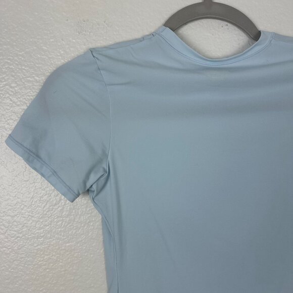 Skims Fits Everybody Tee Shirt S Light Blue Seamless Soft Stretchy Crew Neck - Picture 6 of 7